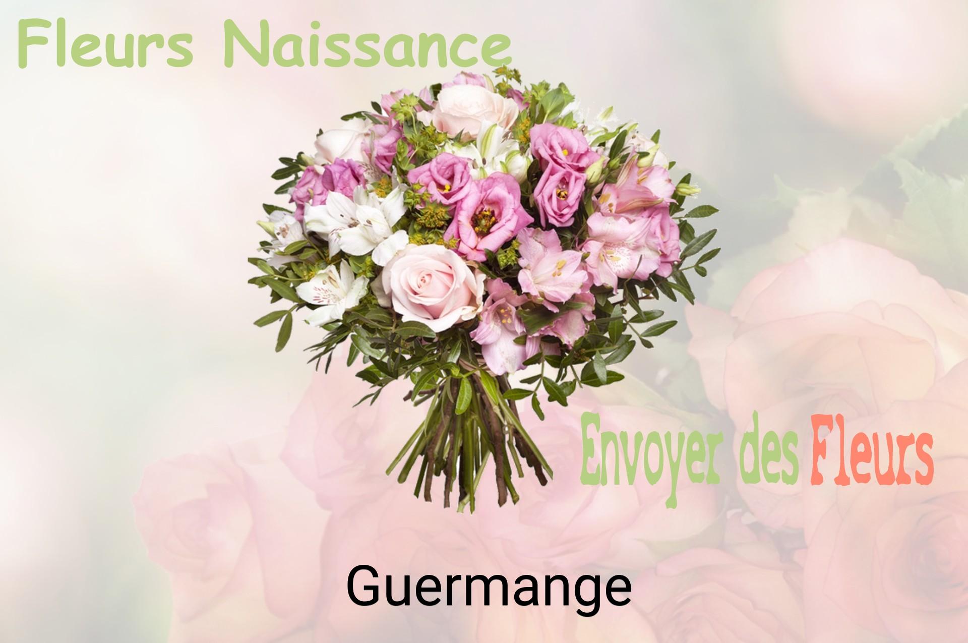 Bouquet de fleurs de naissance livré à Guermange